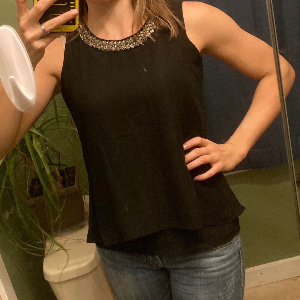 Flowy Black Tank